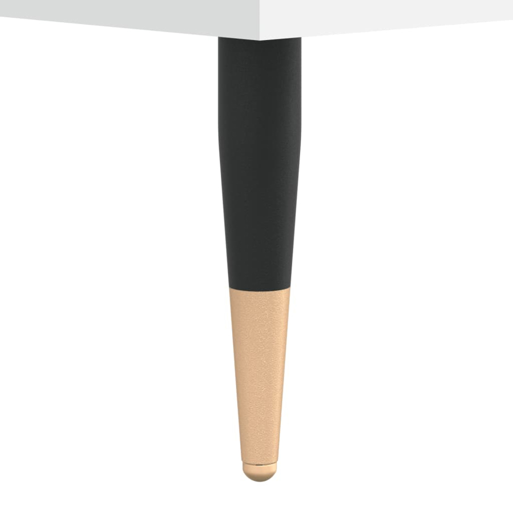 vidaXL 3 Shelf White Sideboard Image 7