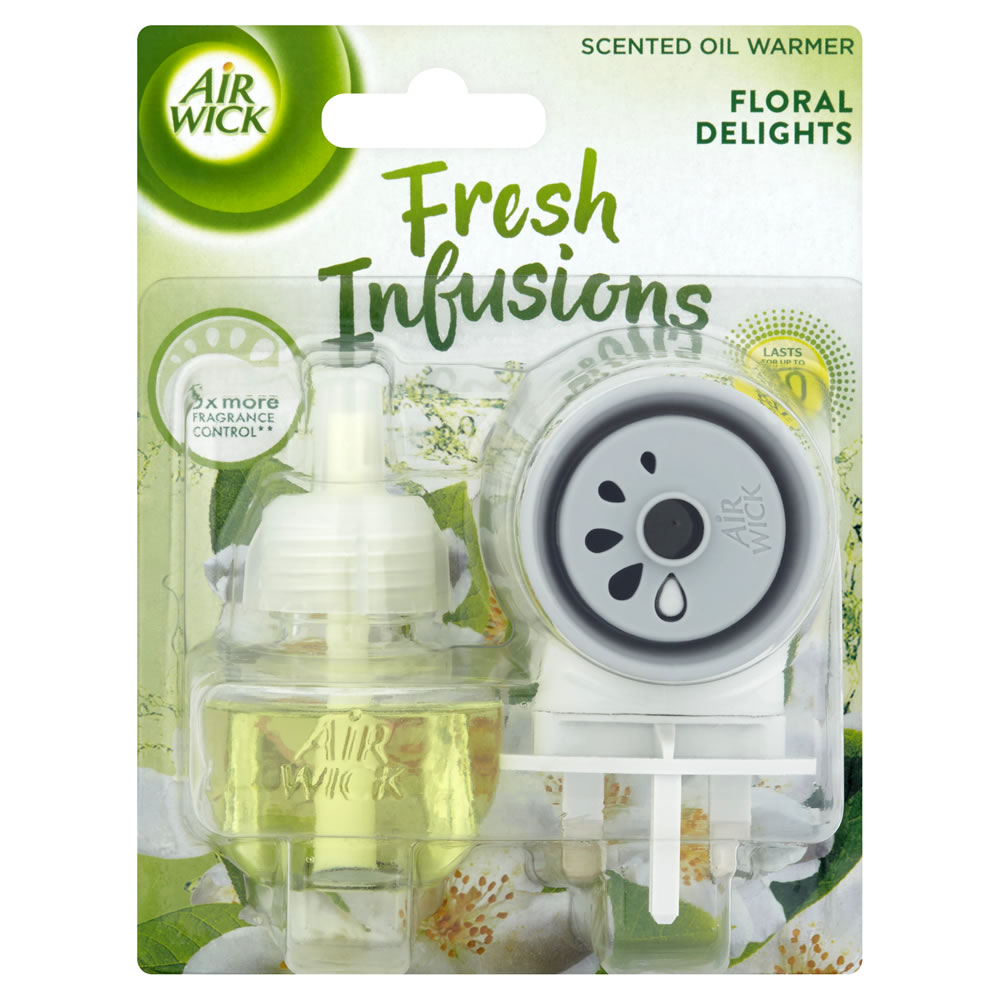 Air Wick Floral Delights Infusions Electric Plug-In Scented Oil Warmer 19ml Image