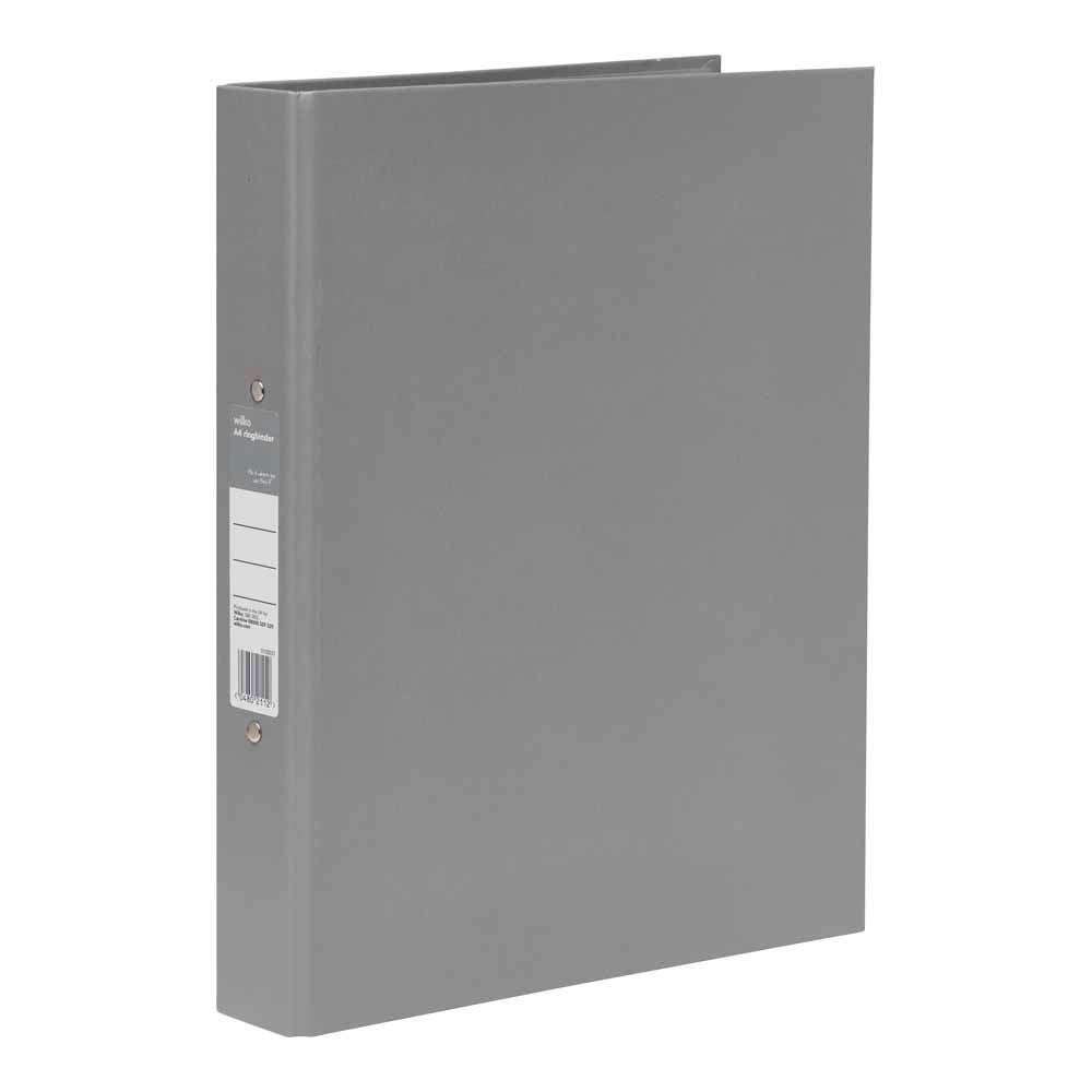 Wilko A4 Cool Grey Ringbinder Case of 10 Image 2