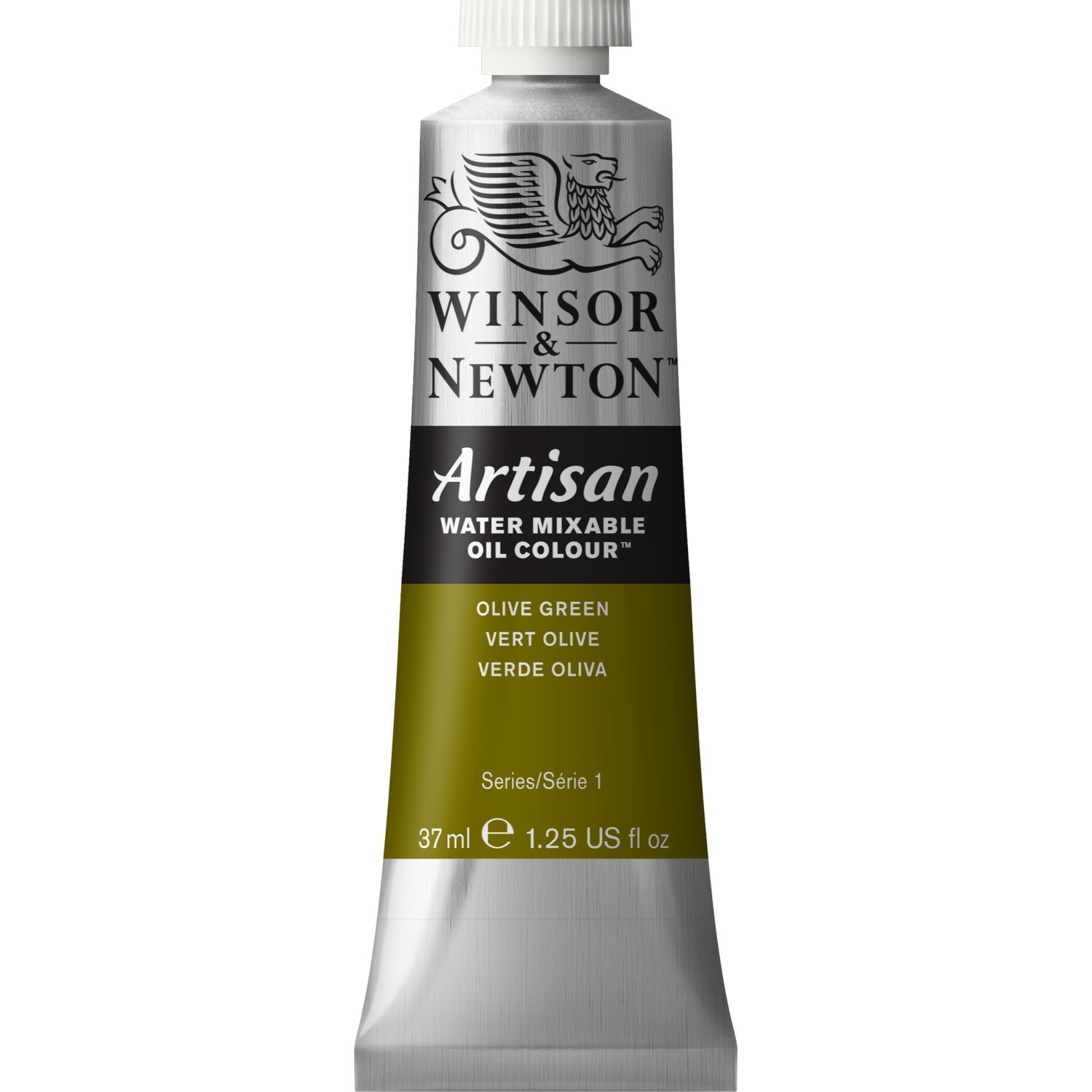 Winsor and Newton 37ml Artisan Mixable Oil Paint - Olive Green Image 1