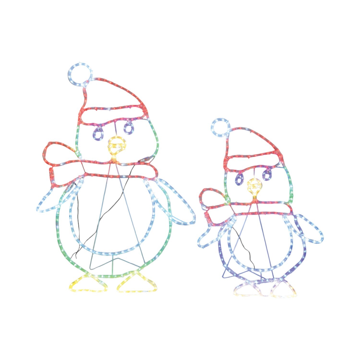 Set of 2 Penguin Rope LightsMulticolour Image