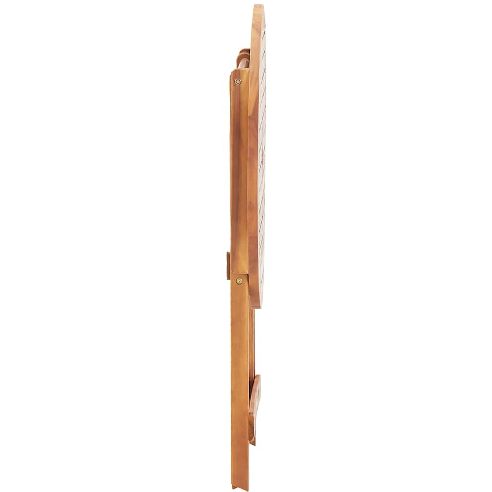 Walplus Brown Solid Acacia Wood Garden Table Image 5