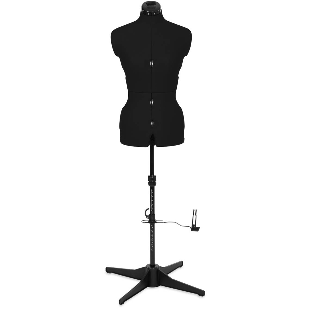 Sewing Online 023816-Black Black Adjustable 8-Part Dressmakers Dummy with Hem Marker Small Image 2