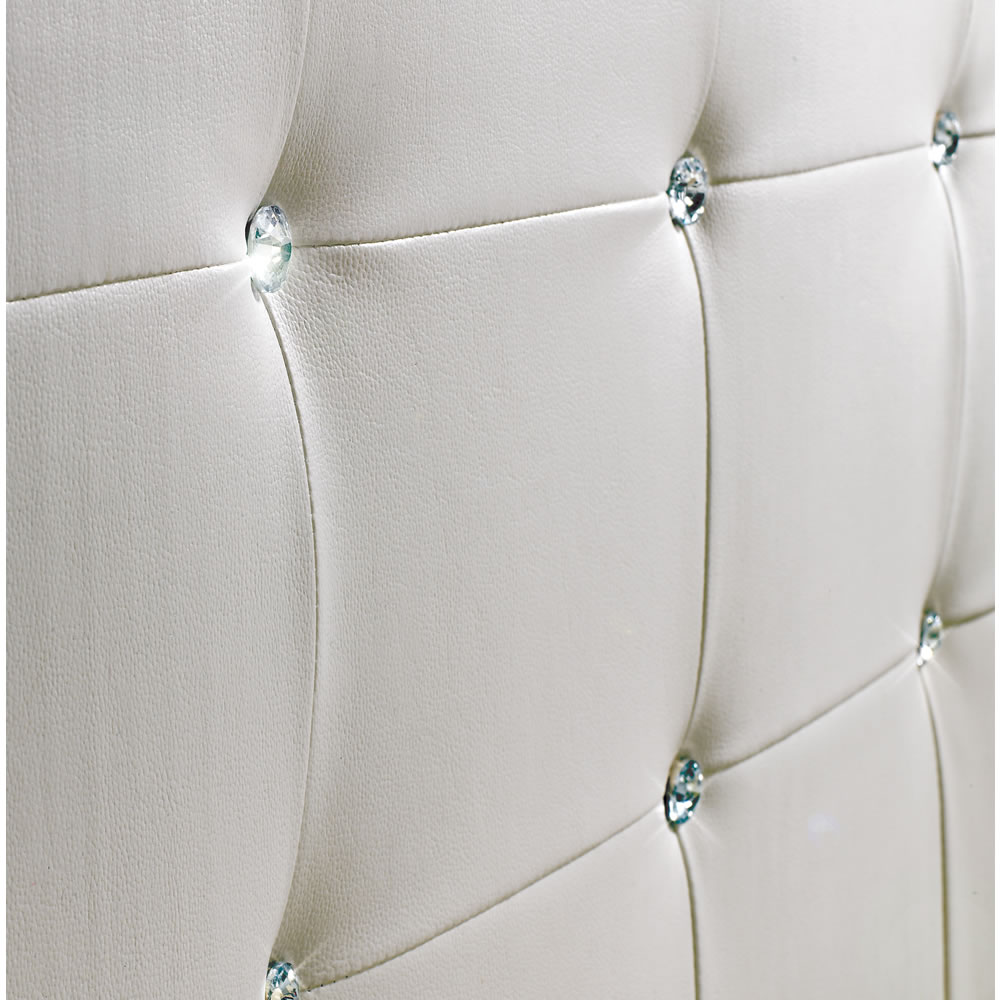 Diamante White King Size Bed Frame Image 3