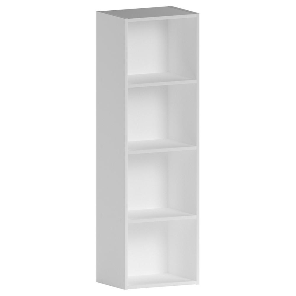 Vida Designs Oxford 4 Shelf White Bookcase Image 2