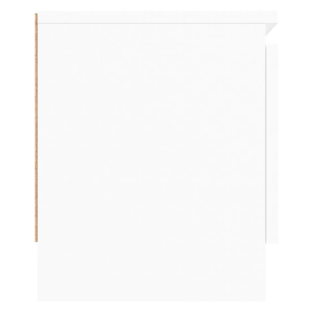 vidaXL 2 Door 2 Shelf White TV Cabinet Image 5