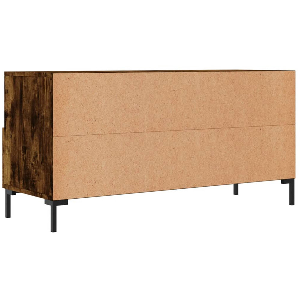 vidaXL 3 Drawer 3 Open Shelf Smoked Oak TV Cabinet Image 8