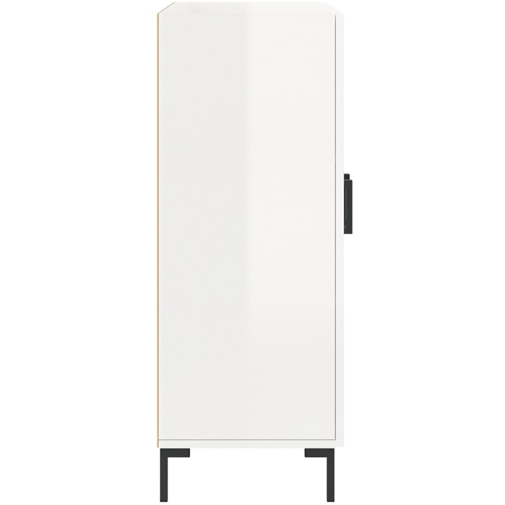 vidaXL 2 Door High Gloss White Sideboard Image 7