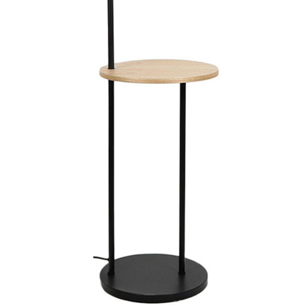 White Peter Floor Lamp with Table Image 5