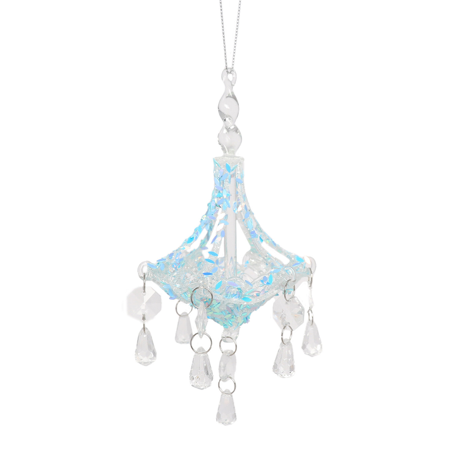 Blue Sequin Chandelier - Blue Image