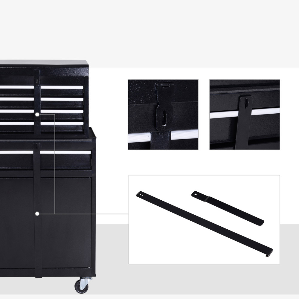 Durhand 2 in 1 Tool Chest and Cabinet Set Image 4