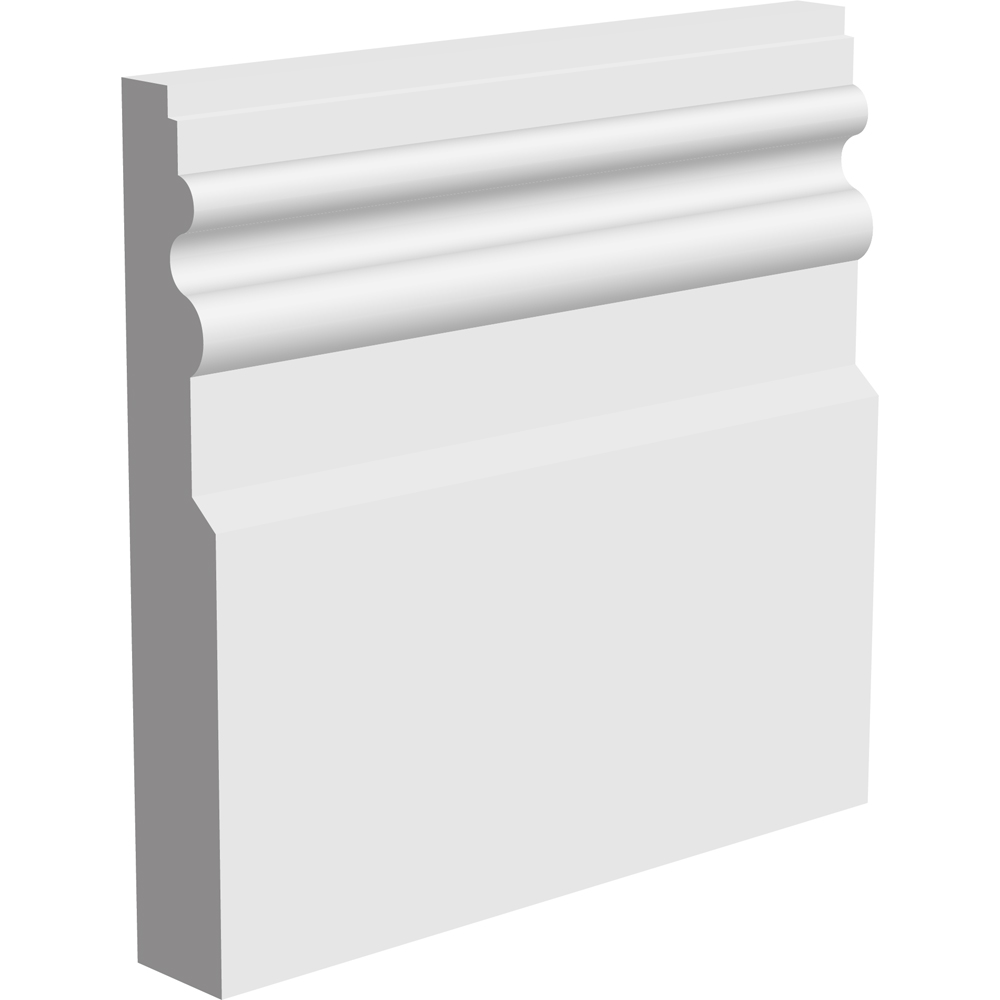 National Skirting White Primed Colonial Skirting Board 18mm 120 x 4200mm Image 1