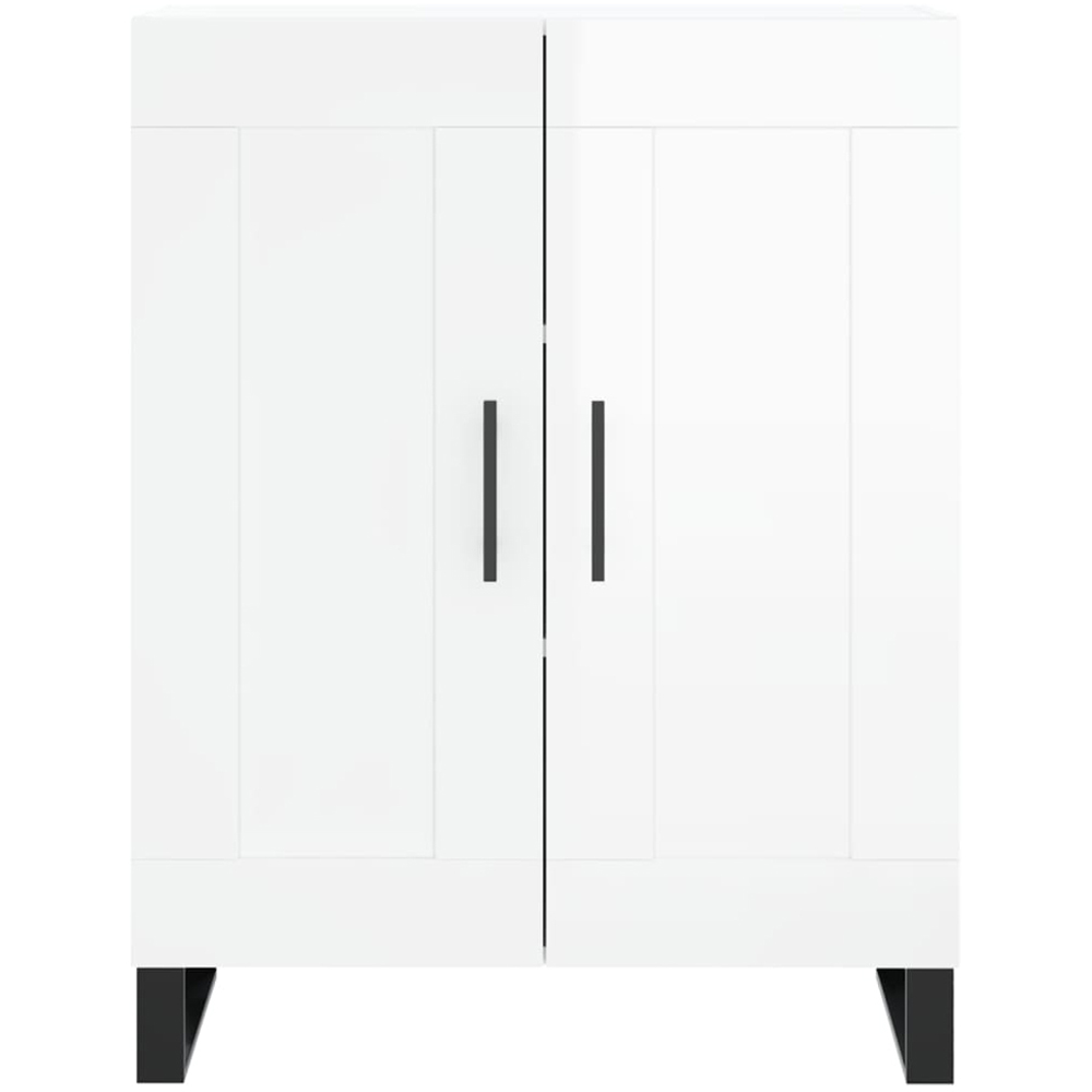 vidaXL 2 Door High Gloss White Sideboard Image 5