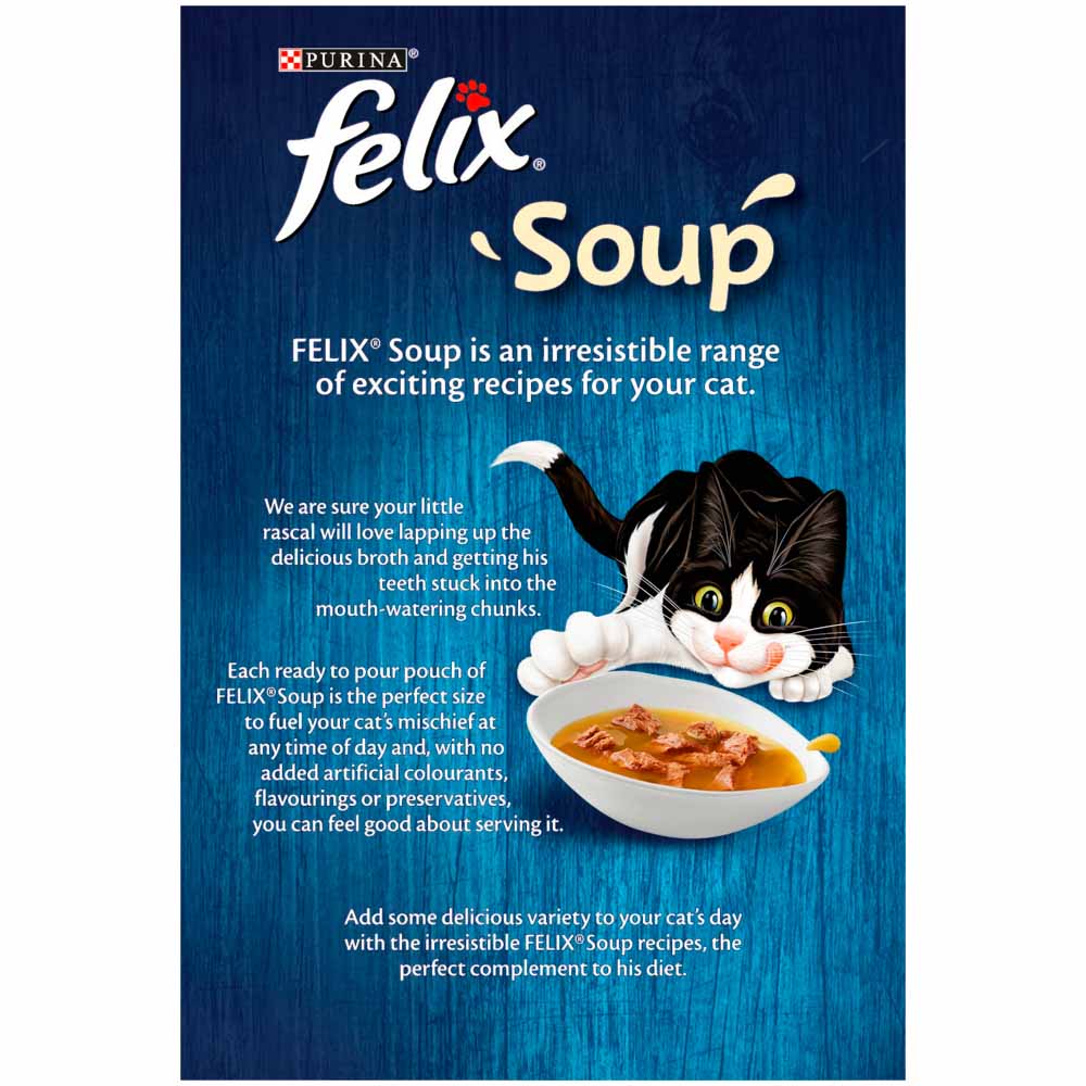 Felix Soup Fish Selection Cat Food 6 x 48g   Image 4