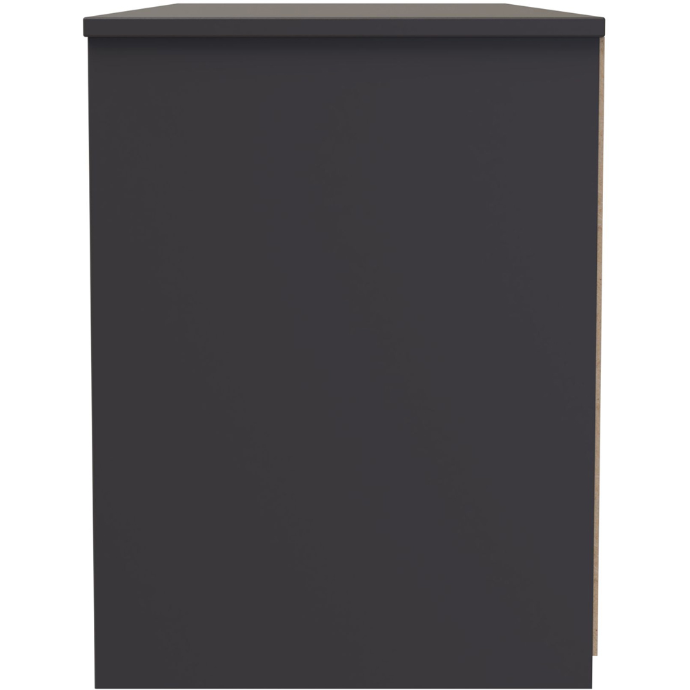Crowndale Las Vegas 4 Drawer Graphite Chest of Drawers Ready Assembled Image 4