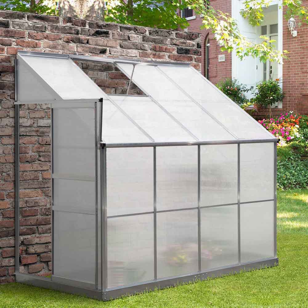 Outsunny Silver 4.1 x 8.3ft Walk In Greenhouse Image 2