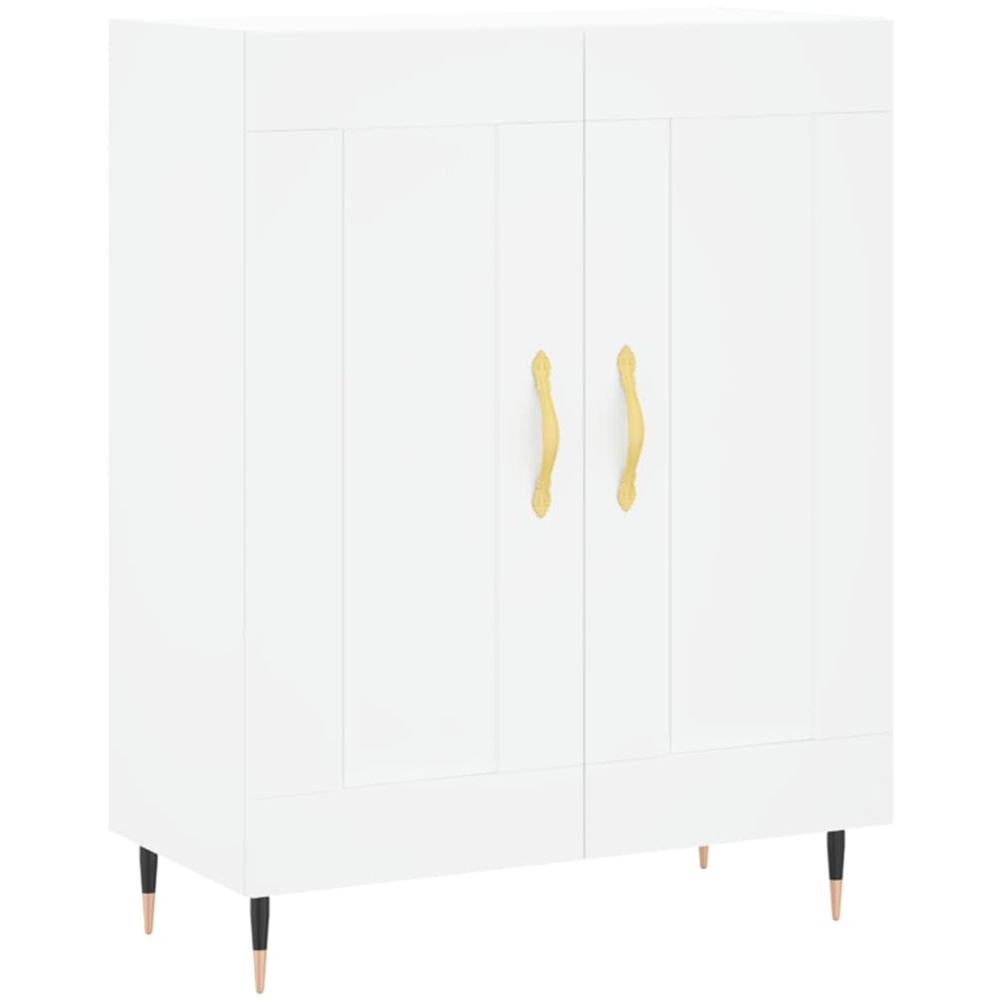 vidaXL 2 Door White Sideboard Image 2