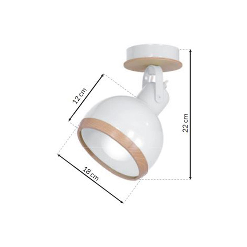 Milagro White Oval Ceiling Lamp 230V Image 6
