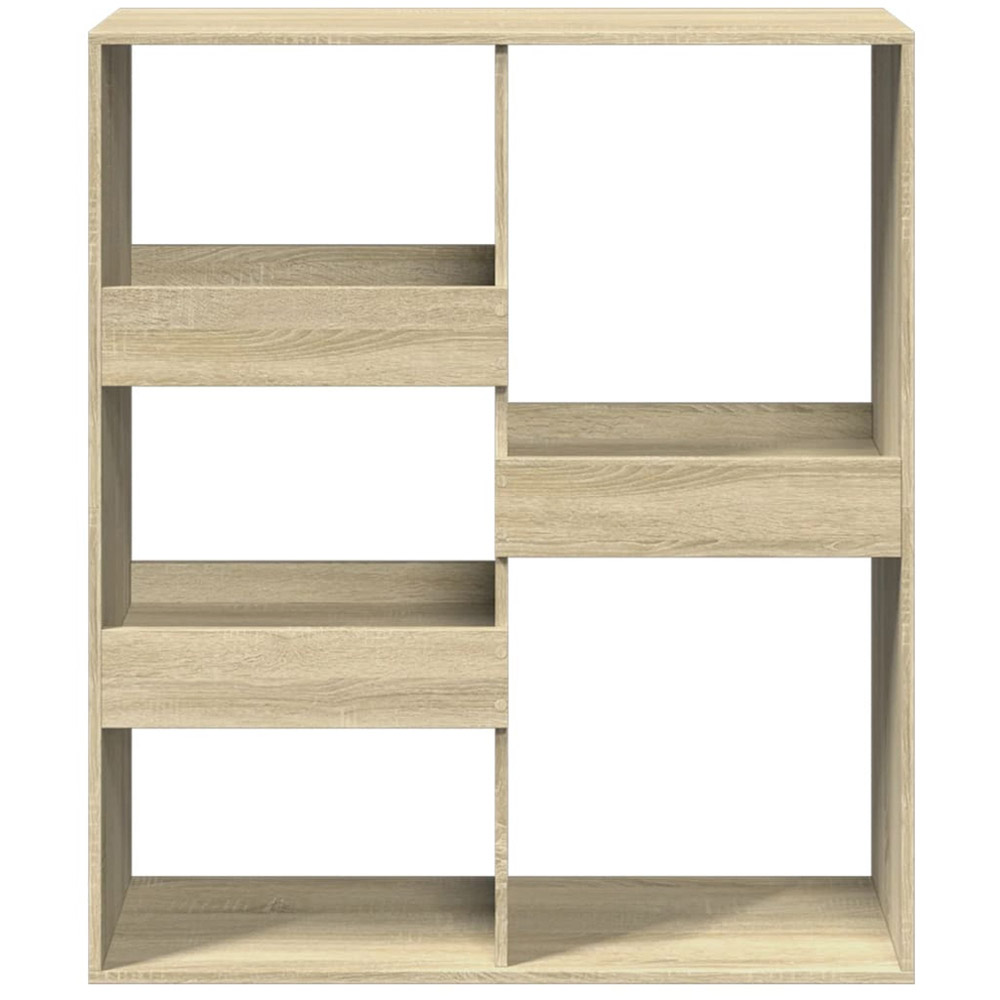 vidaXL 5 Shelf Sonoma Oak Bookcase Image 4
