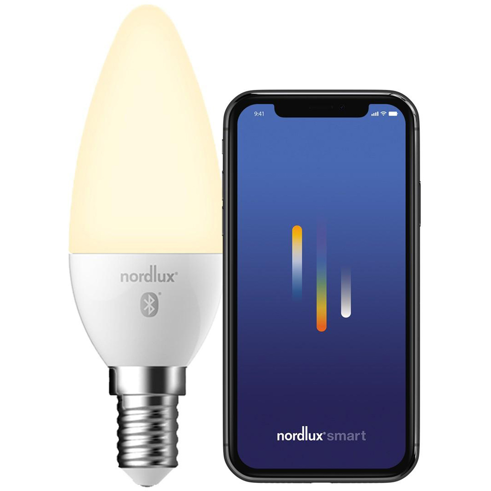 Nordlux Smart E14 C35 380 Lumens 2700K White Candle Bulb Image 3