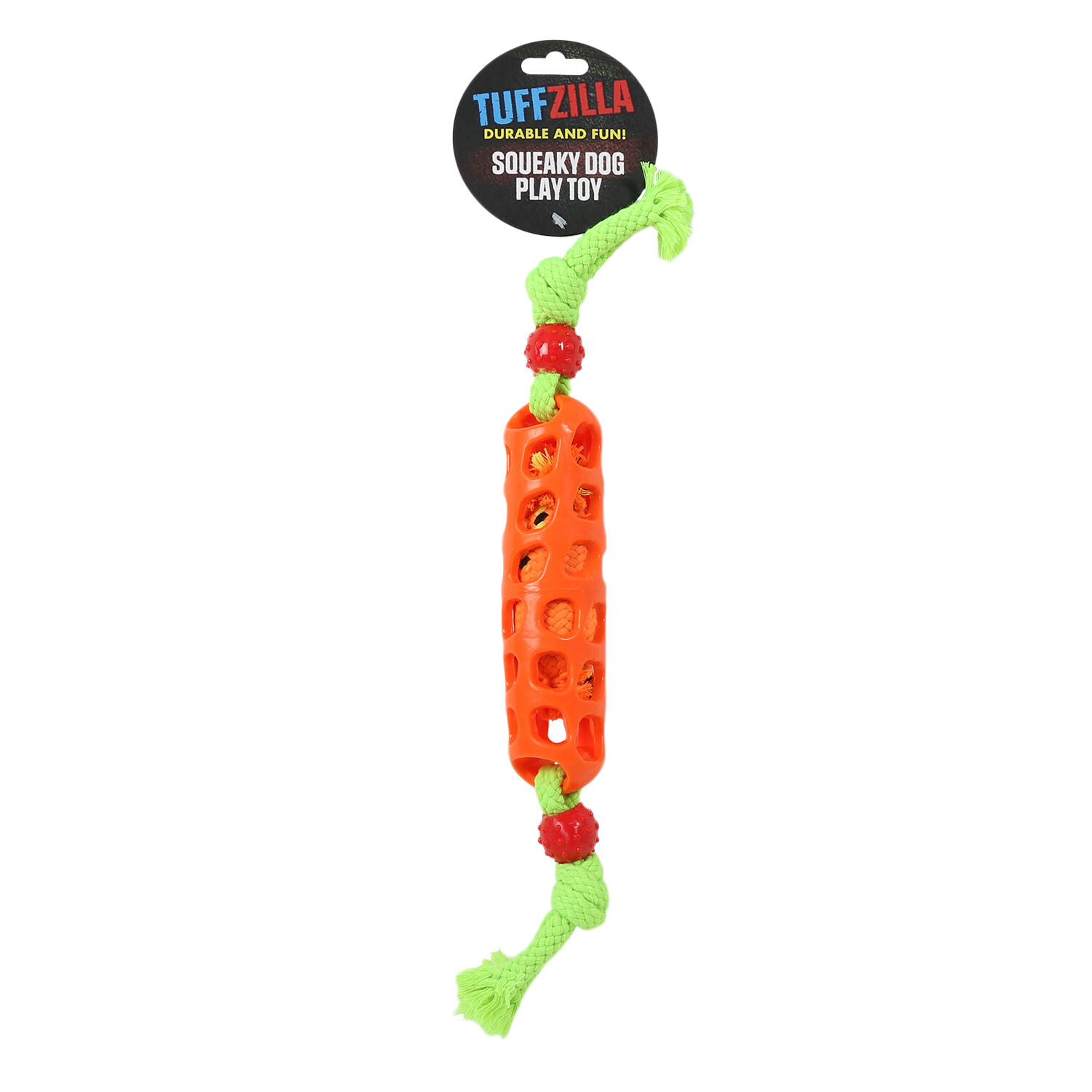Tuffzilla Squeaky Dog Play Toy Image 1