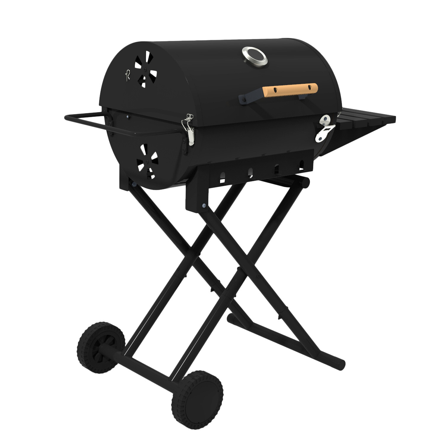 Memphis Foldable Grill and Tools - Black Image 1