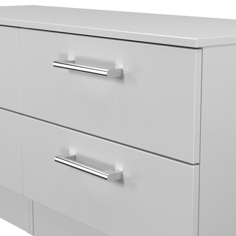 Crowndale Devon 4 Drawer Grey Matt Bed Box Ready Assembled Image 5