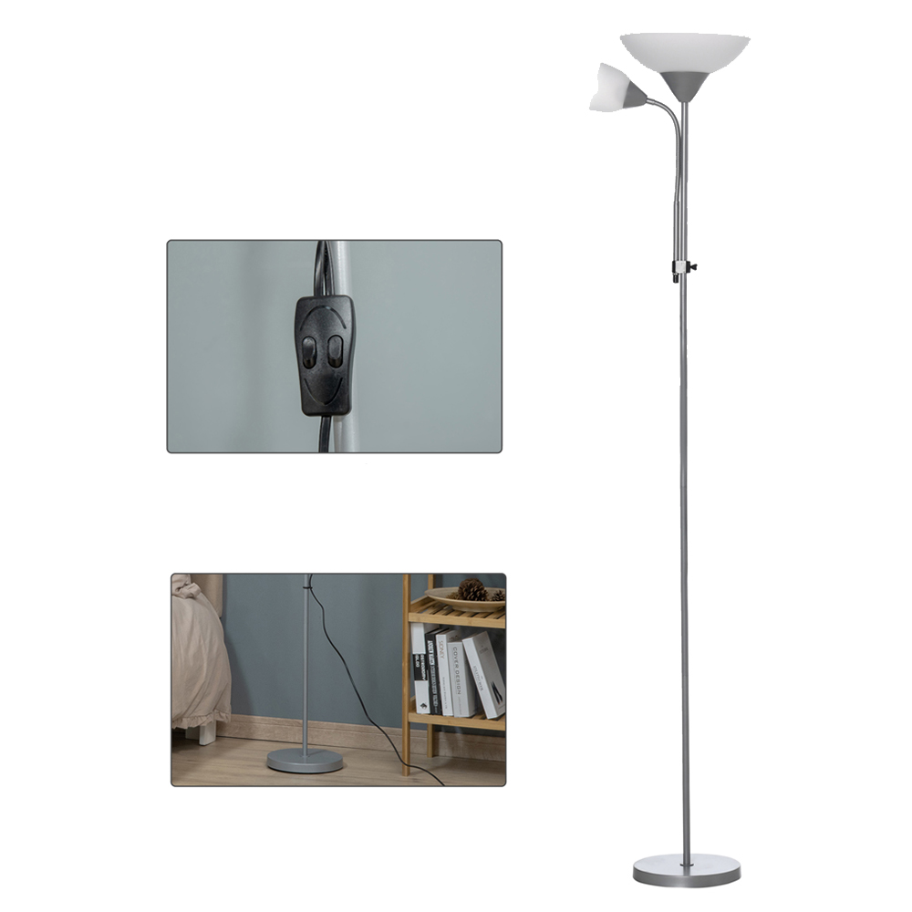 HOMCOM Modern Floor Reading Lamp Image 3