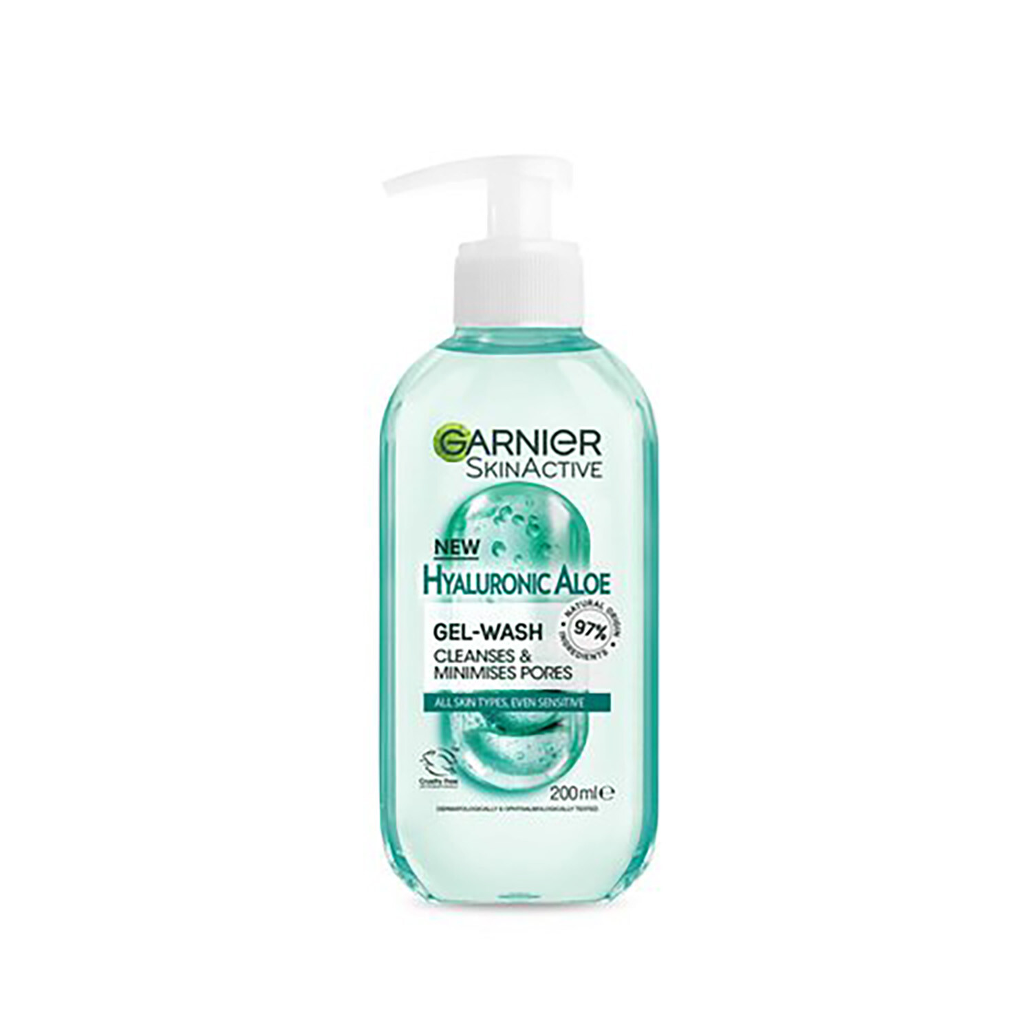 Garnier Hyaluronic Aloe Gel Wash 200ml - Green Image
