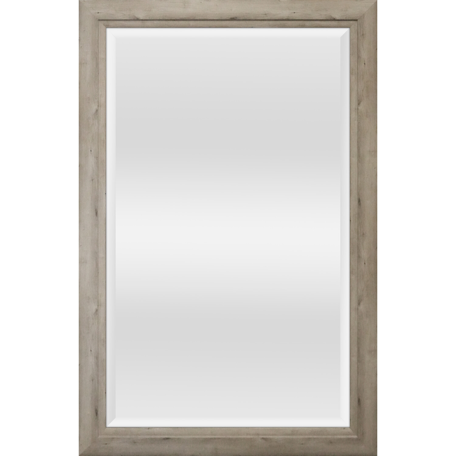 Helmsdale Wood Effect Mirror Brown Image 1