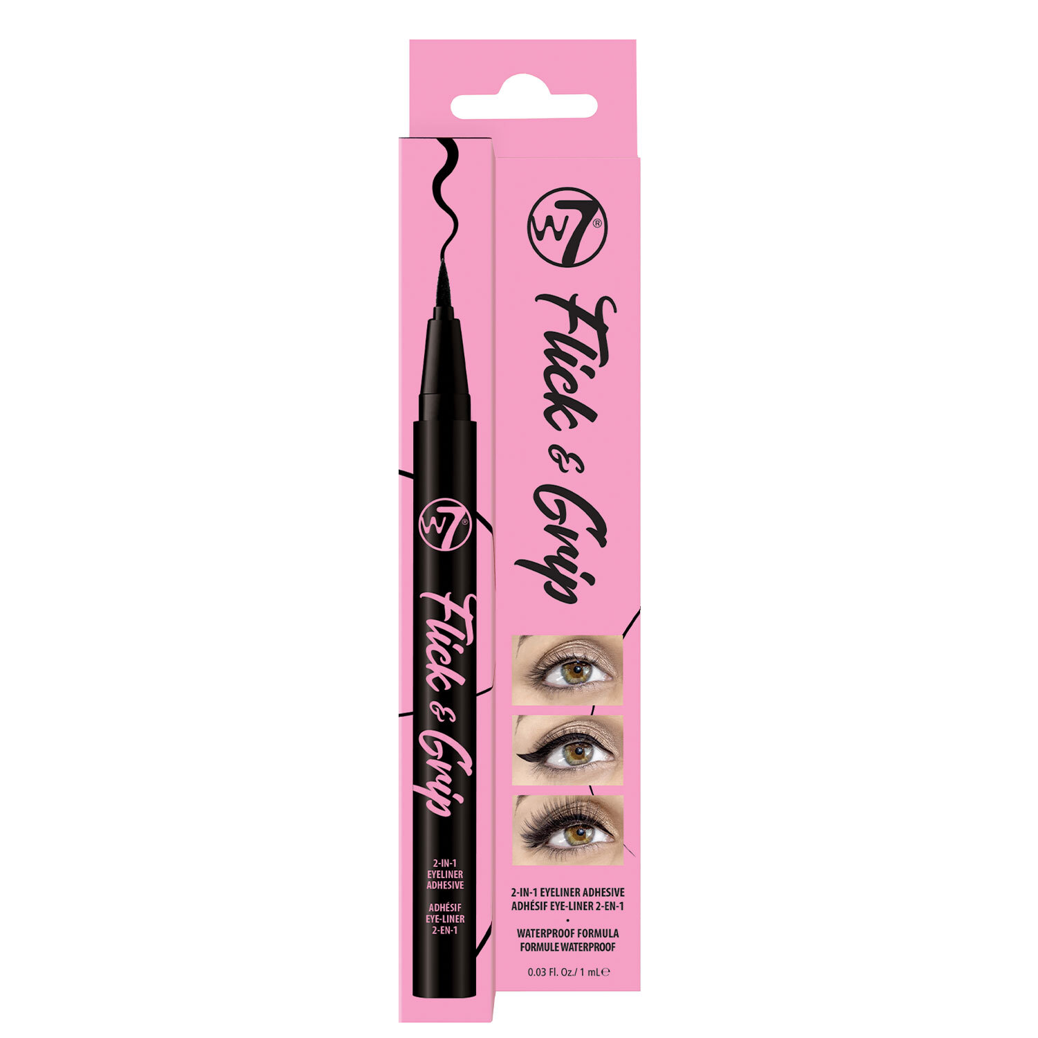 W7 Flick & Grip 2-in-1 Adhesive and Eyeliner Image