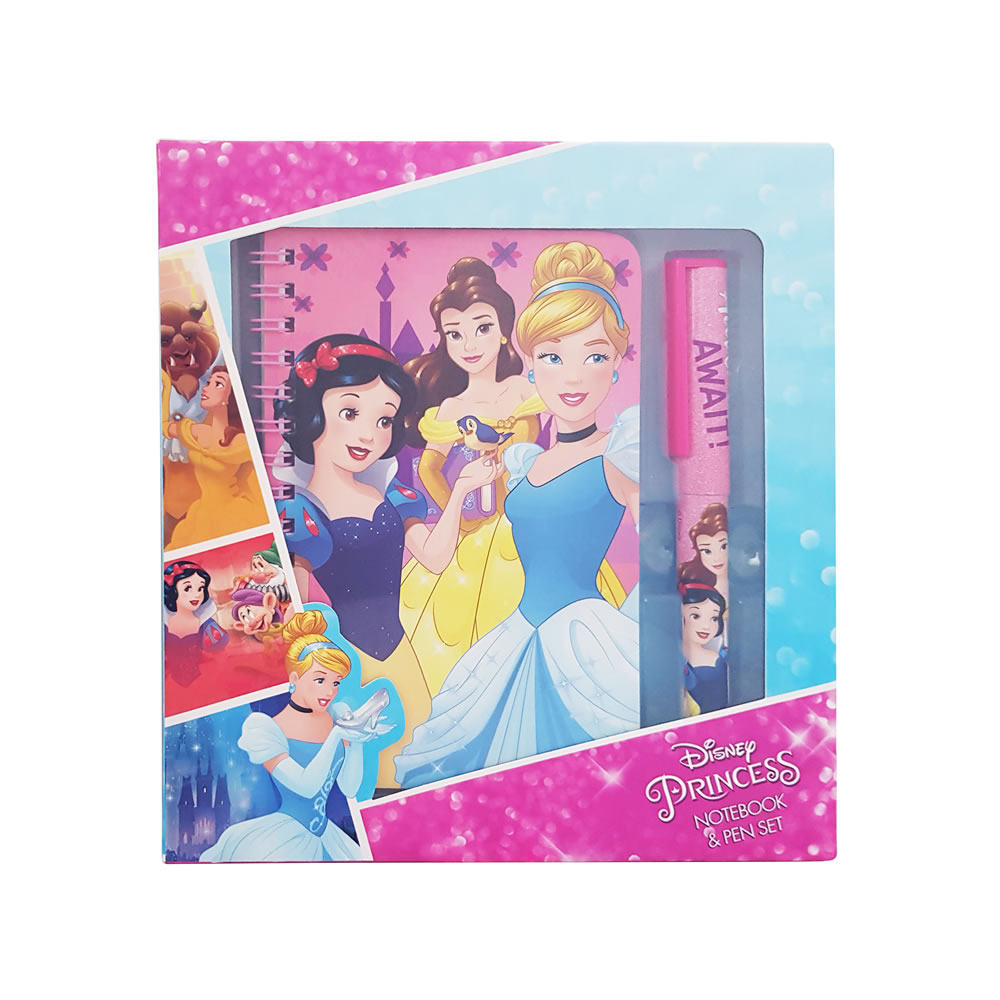 Disney Princess A6 Notebook & Pen Image 1