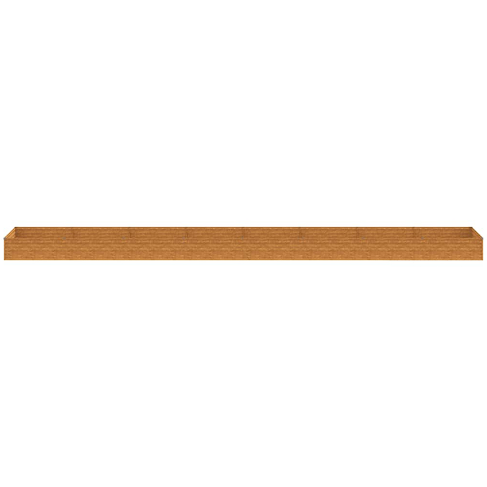 vidaXL Brown Corten Steel Raised Garden Bed 770 x 100 x 36cm Image 2