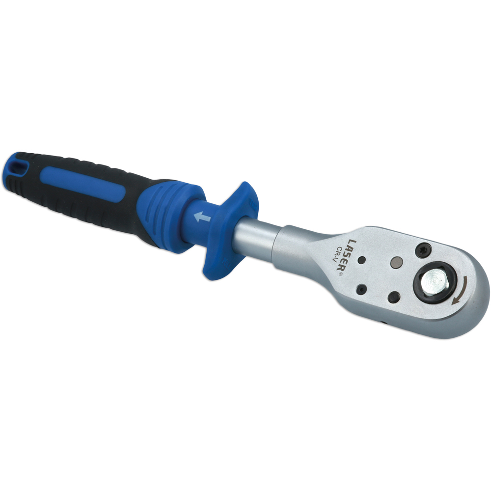 Laser 1/2 inch D Pull Back Rapid Action Ratchet Image 5