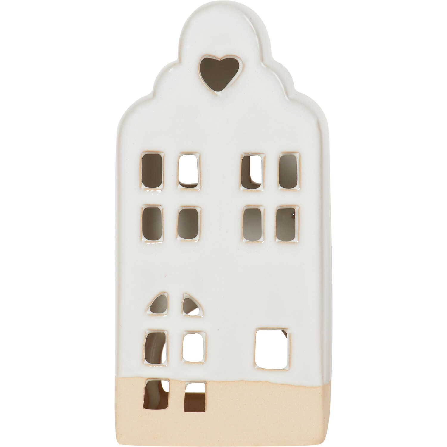 Porcelain Tealight Holder House - White Image 1