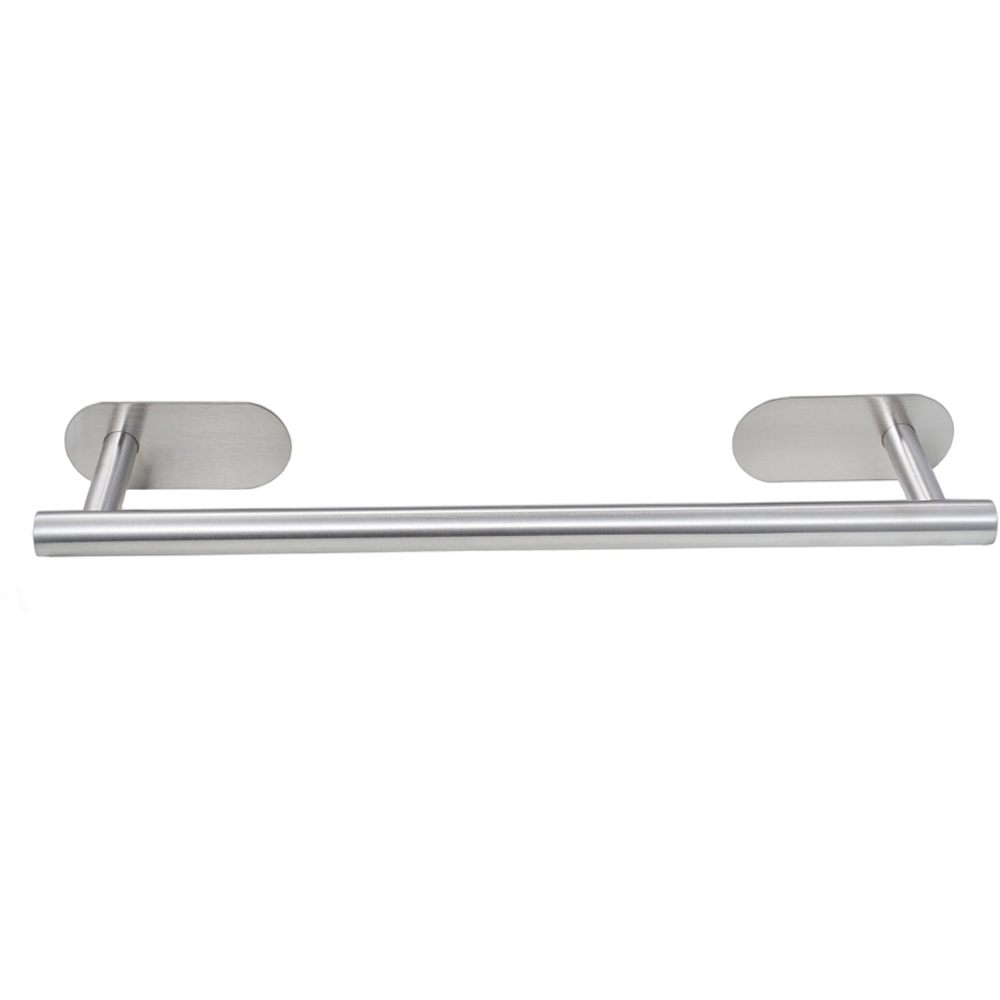 Living and Home 8-Piece Silver Wall-Mounted Stainless Steel Bathroom Hardware Set Image 2