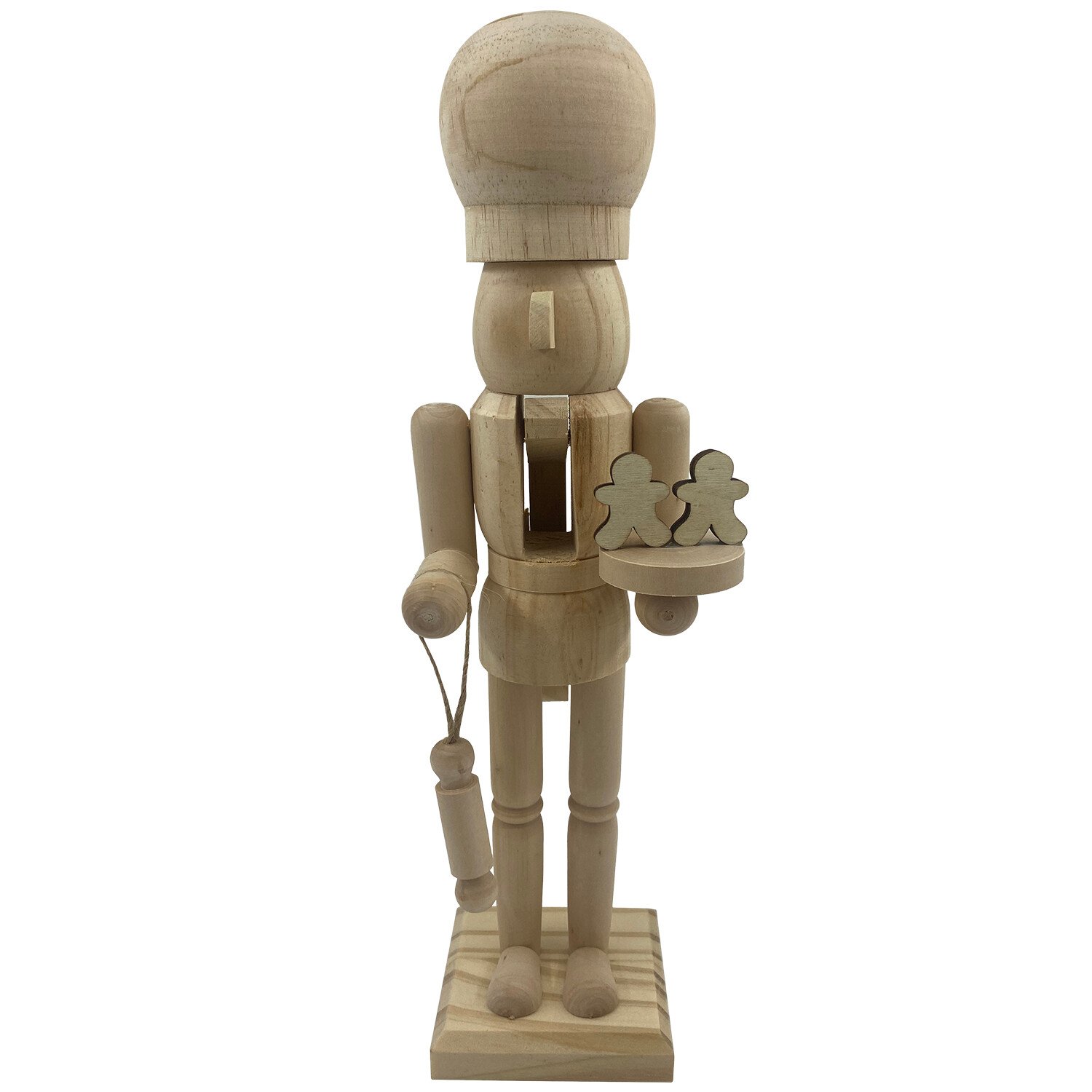 Chef Nutcracker Decoration - Wood Image