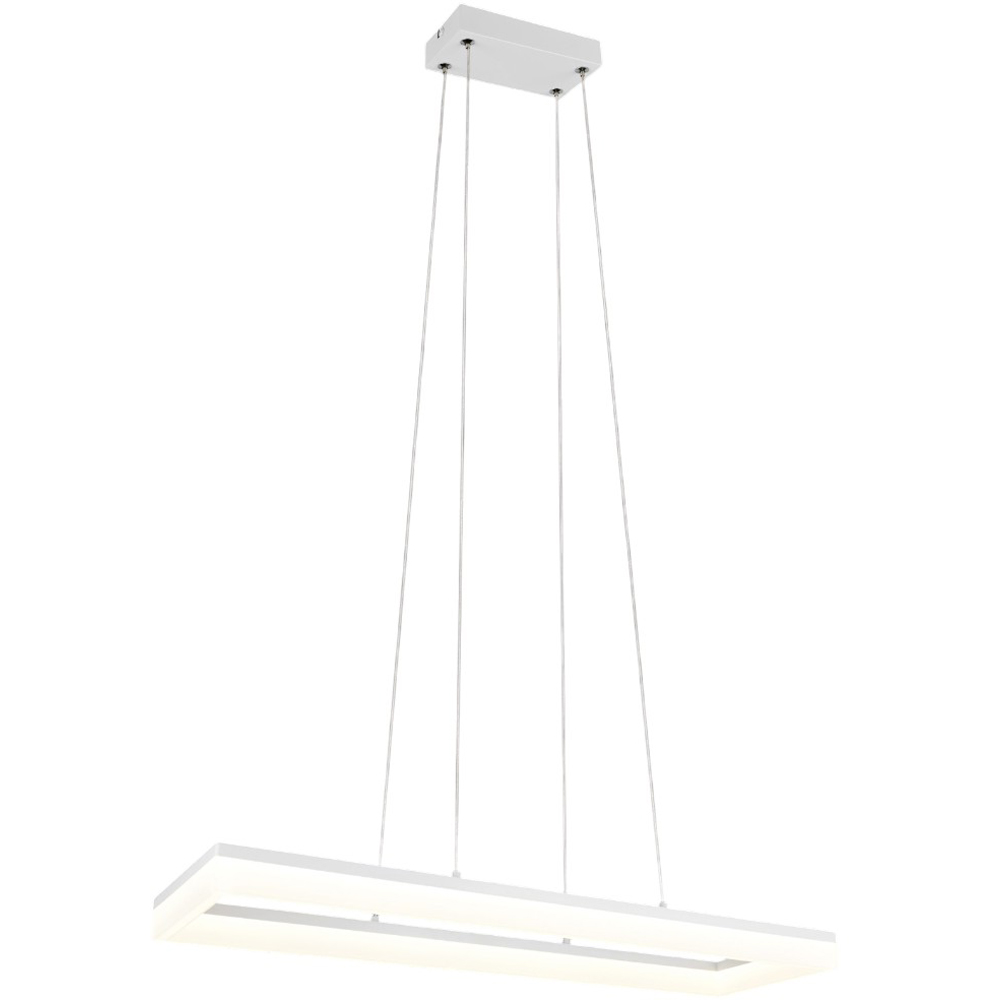 TRIO Camino Matt White LED Pendant Light Image 1