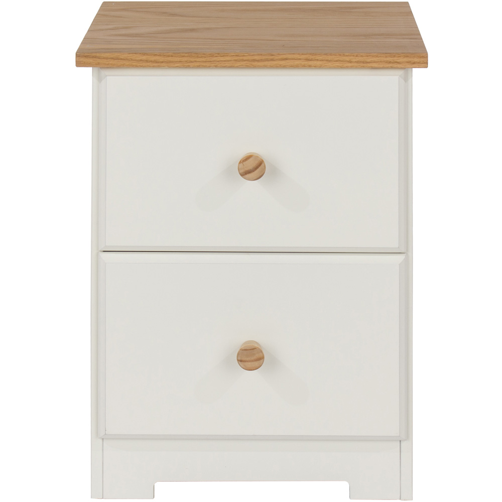 Colorado 2 Drawer Petite Bedside Table Image 5
