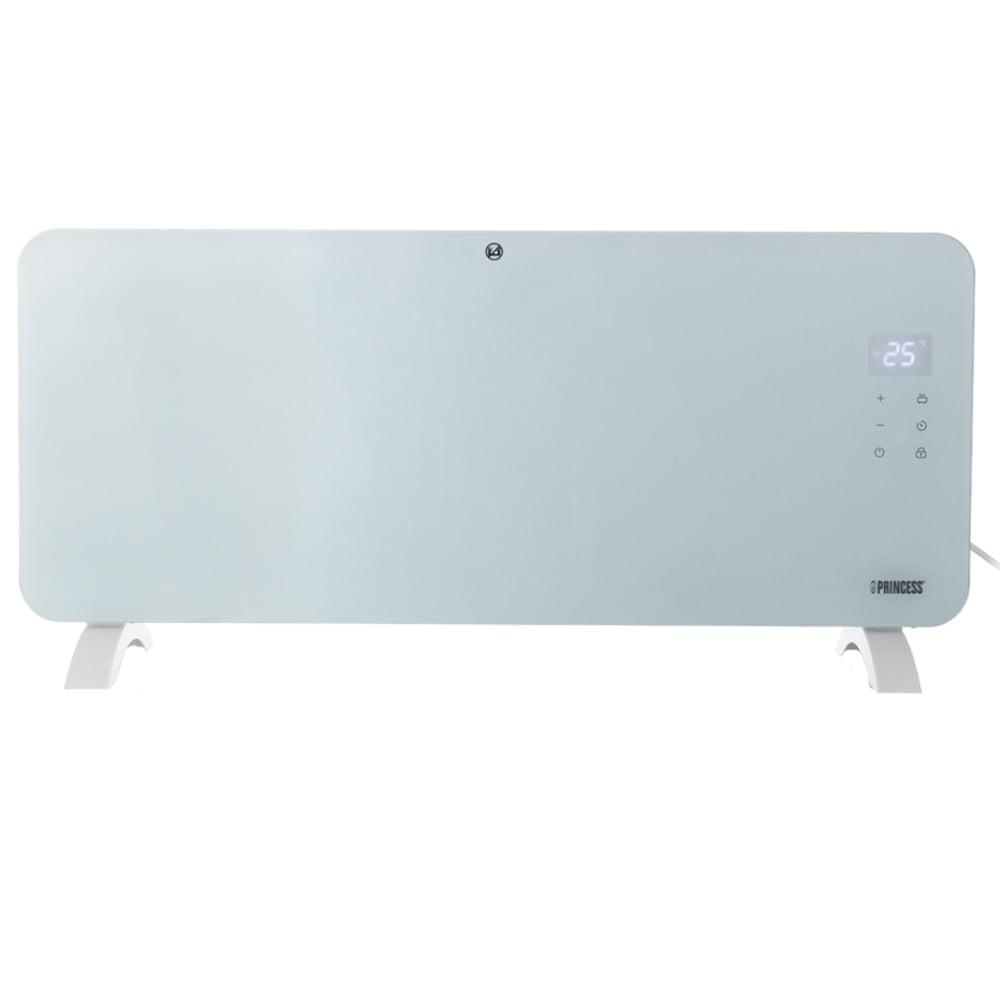 Princess White Smart Glass Panel Heater with Alexa or Google Assistant 2000W Image 1