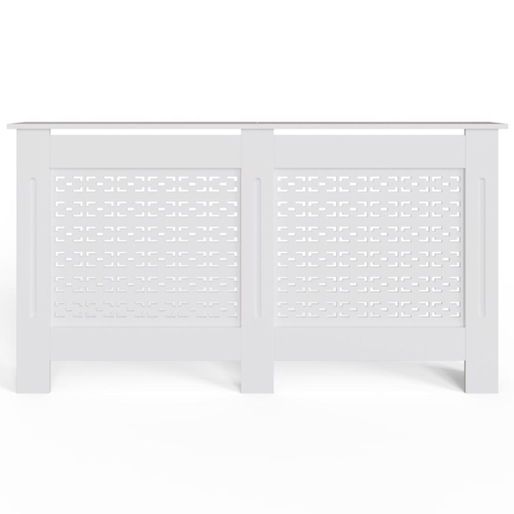FWStyle White Geometric Pattern MDF Radiator Cover Large Image 3