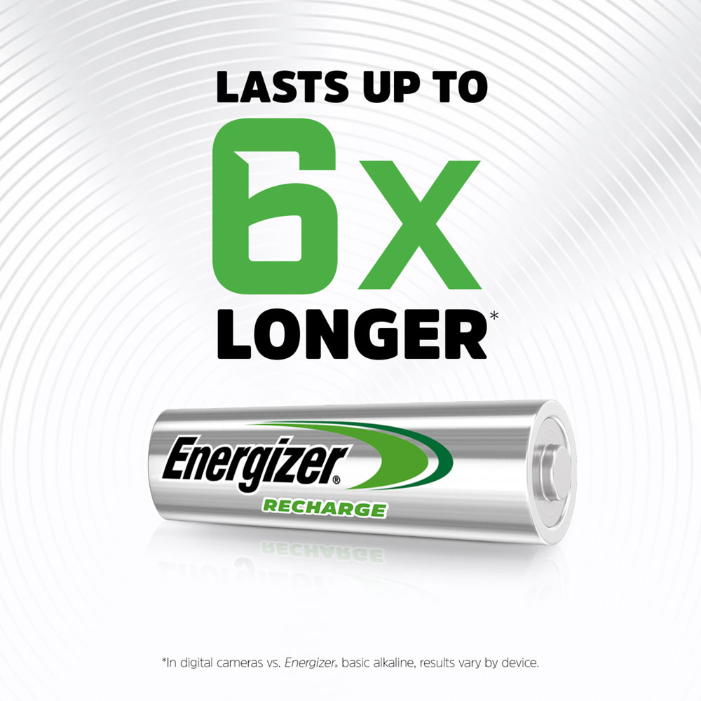 Energizer AA 4 Pack 1.2V 2300mAh Rechargeable Batteries Image 4