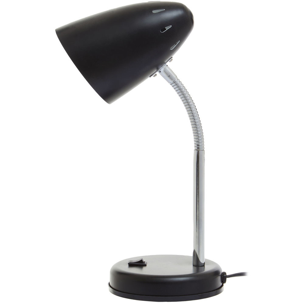 Premier Housewares Flexi Matte Black Desk Lamp Image 1