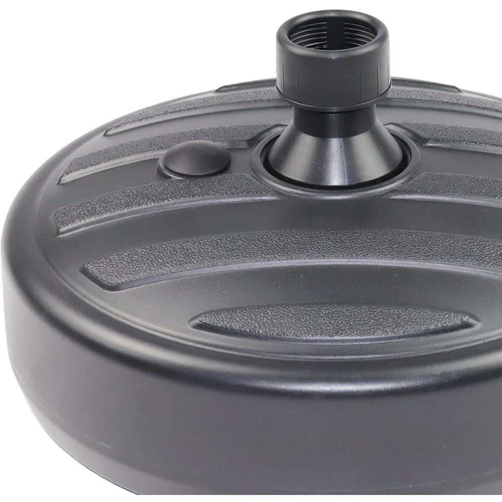 Shatchi Black Heavy Duty Water Sand Fillable Parasol Base Stand 13L Image 5