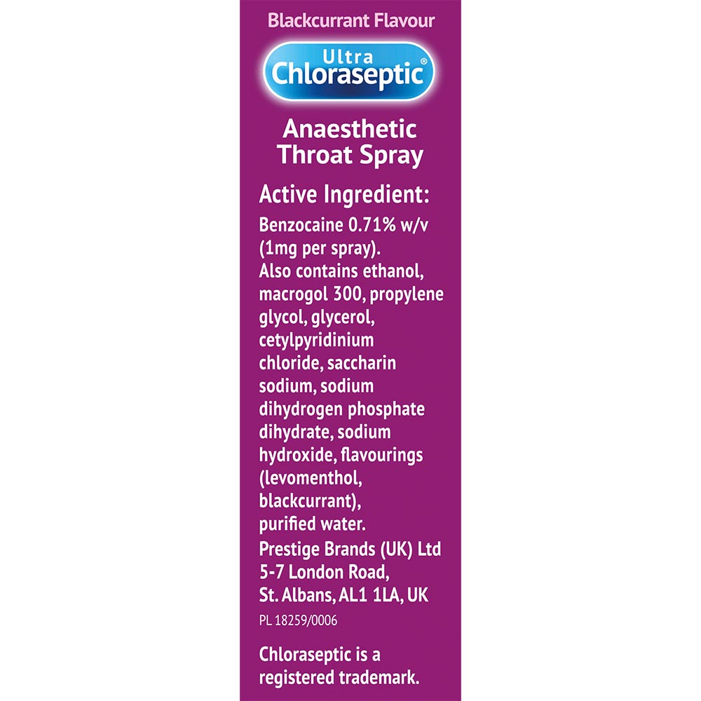 Ultra Chloraseptic Blackcurrant 15ml Image 3