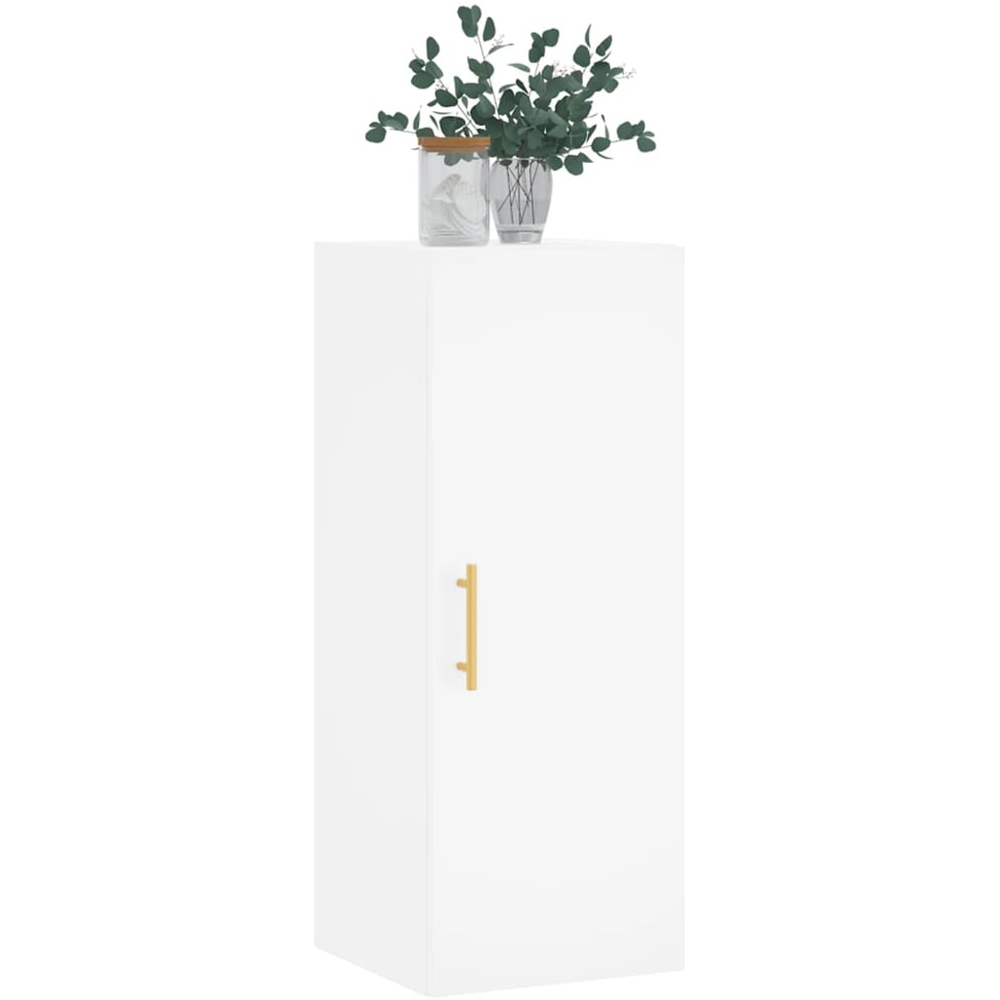 vidaXL Single Door White Wall Mounted Cabinet Image 3