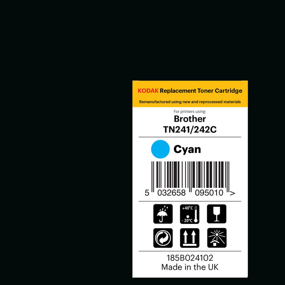 Kodak Brother TN241 Cyan Replacement Laser Cartridge Image 2