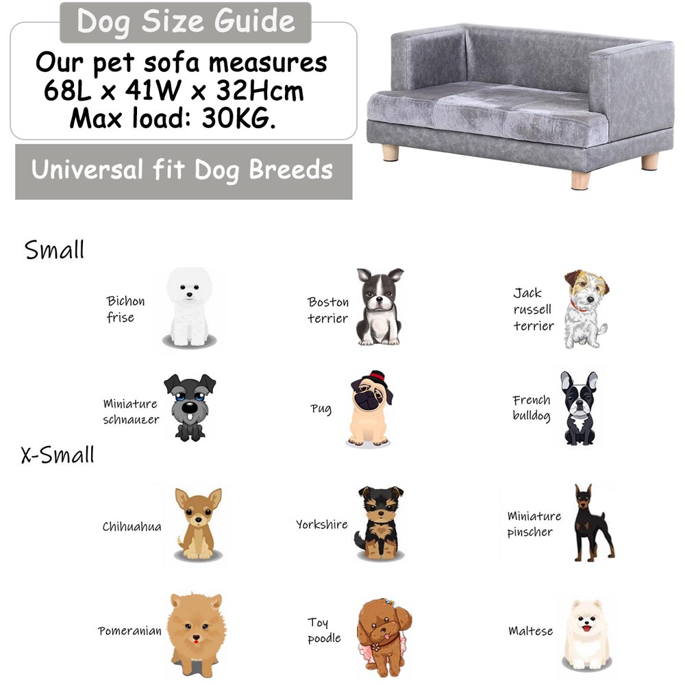 PawHut Pet Sofa Dog Bed Image 3