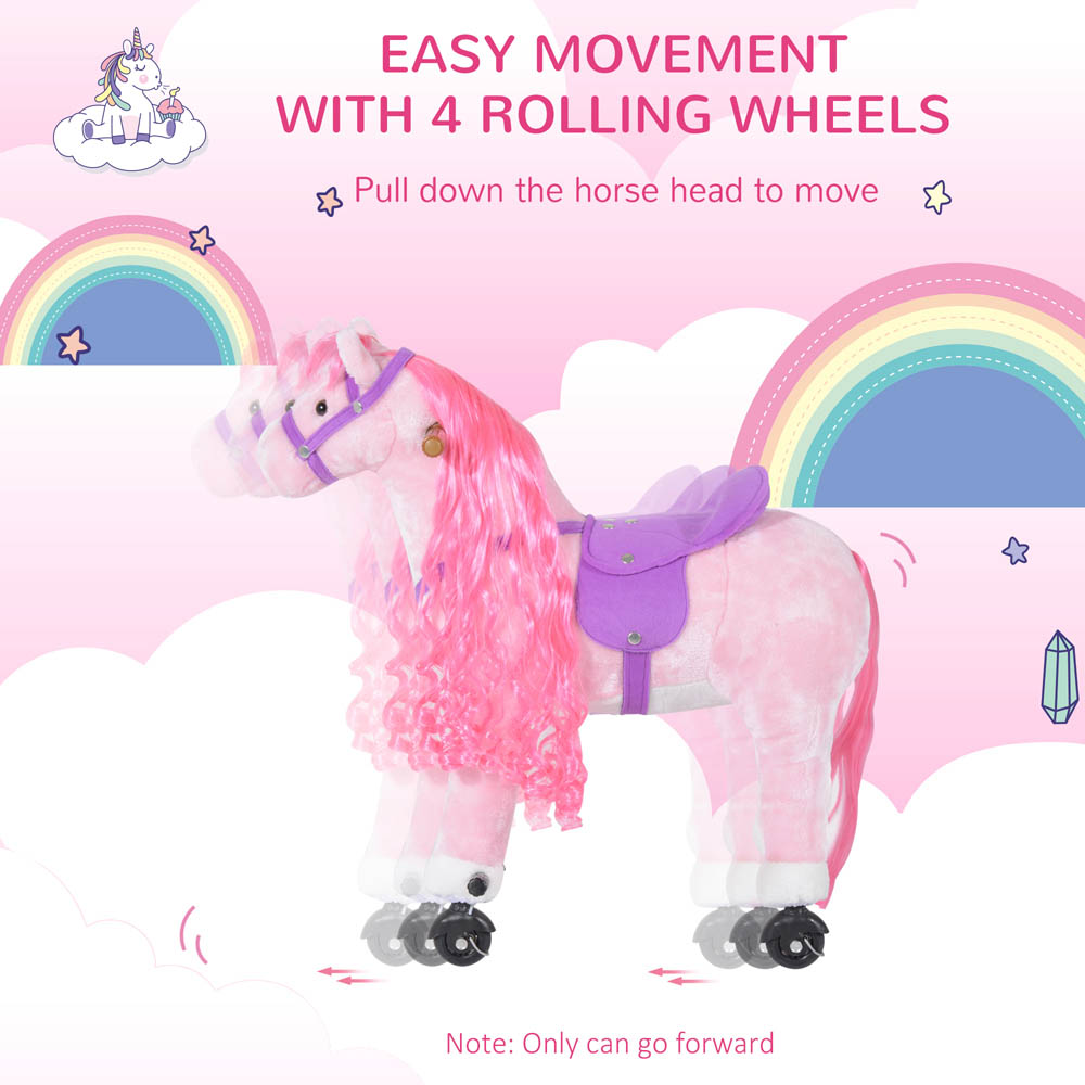 Tommy Toys Walking Horse Pony Toddler Ride On Pink Image 5