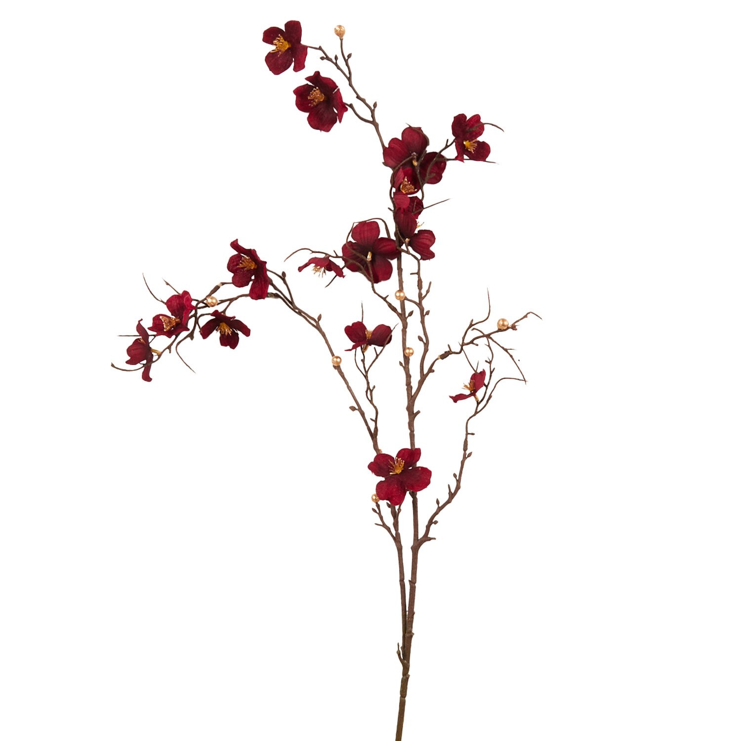 Velvet Blossom Spray - Red Image 1